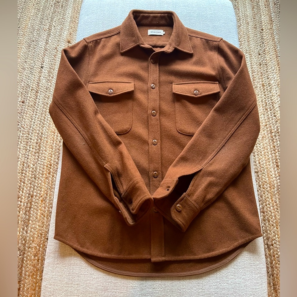 Taylor Stitch Maritime Shirt Jacket in Rust